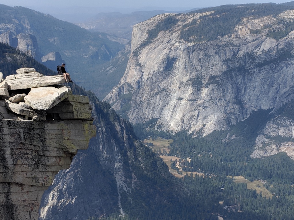 At the top of Half Dome